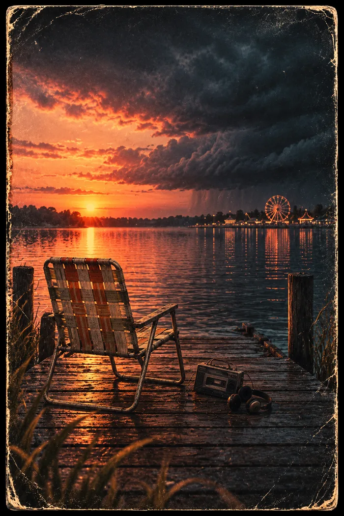 Sunset artwork for One Last Summer